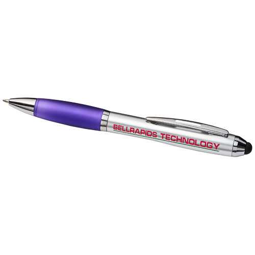 Curvy stylus ballpoint pen