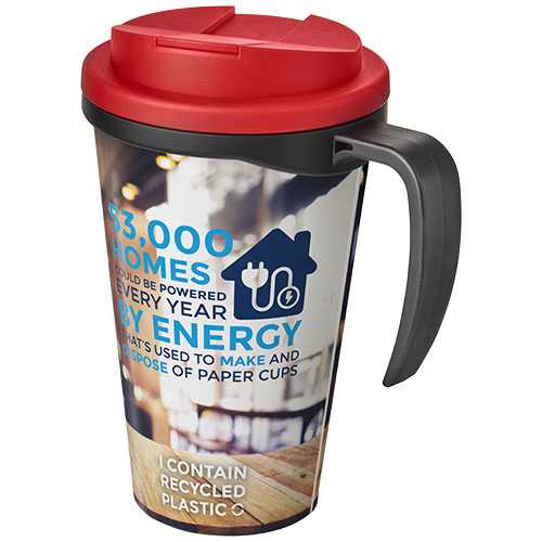 Brite-Americano® Grande 350 ml mug with spill-proof lid