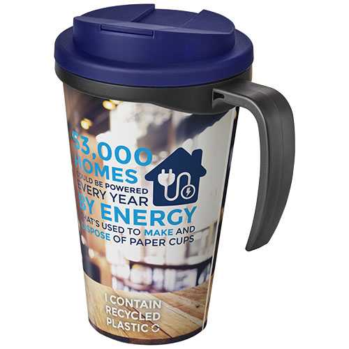 Brite-Americano® Grande 350 ml mug with spill-proof lid