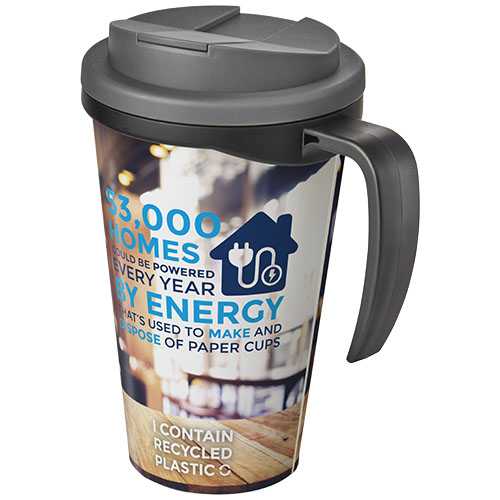 Brite-Americano® Grande 350 ml mug with spill-proof lid