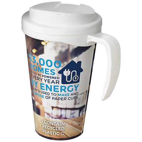 Brite-Americano® Grande 350 ml mug with spill-proof lid