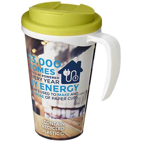 Brite-Americano® Grande 350 ml mug with spill-proof lid