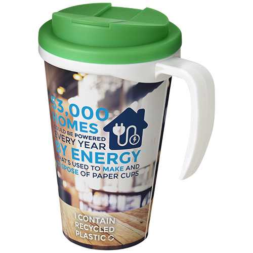 Brite-Americano® Grande 350 ml mug with spill-proof lid