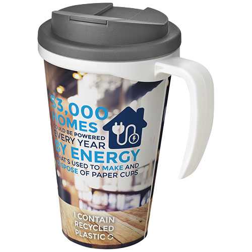 Brite-Americano® Grande 350 ml mug with spill-proof lid