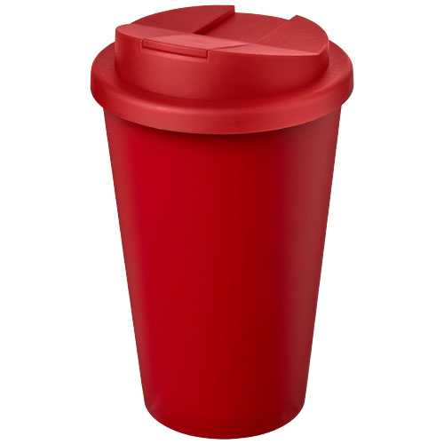 Americano® Eco 350 ml recycled tumbler with spill-proof lid