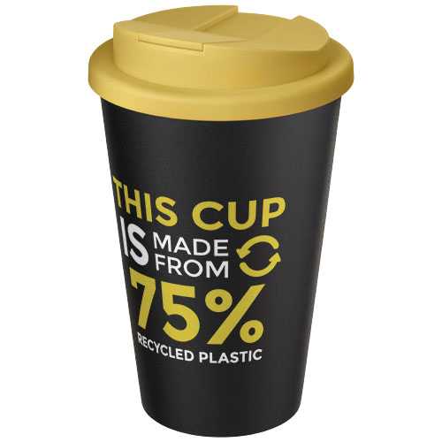 Americano® Eco 350 ml recycled tumbler with spill-proof lid