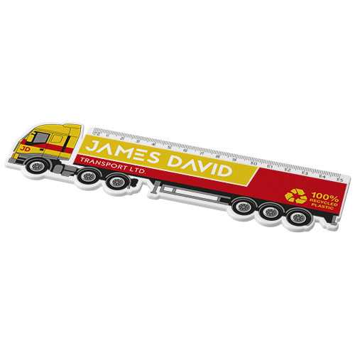 Tait 15 cm lorry-shaped recycled plastic ruler