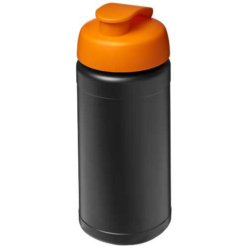 Baseline 500 ml recycled sport bottle with flip lid