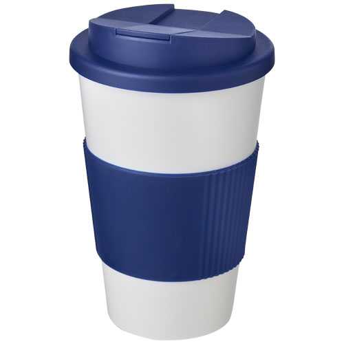 Americano® 350 ml tumbler with grip & spill-proof lid