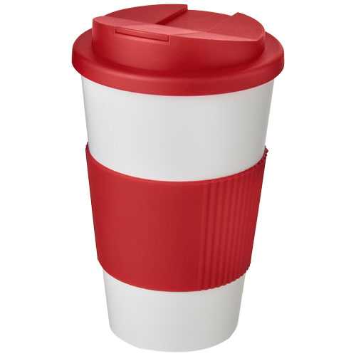 Americano® 350 ml tumbler with grip & spill-proof lid