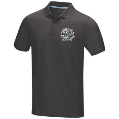 Graphite short sleeve men’s organic polo