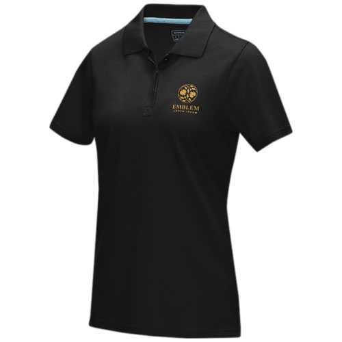 Graphite short sleeve women’s organic polo