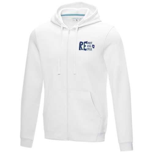 Ruby men’s organic recycled full zip hoodie