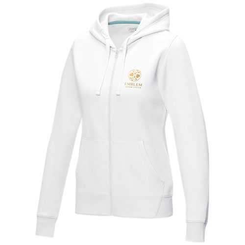 Ruby women’s organic recycled full zip hoodie