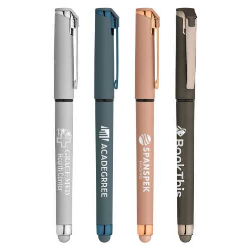 Islander Softy Monochrome Metallic Stylus Gel Pen