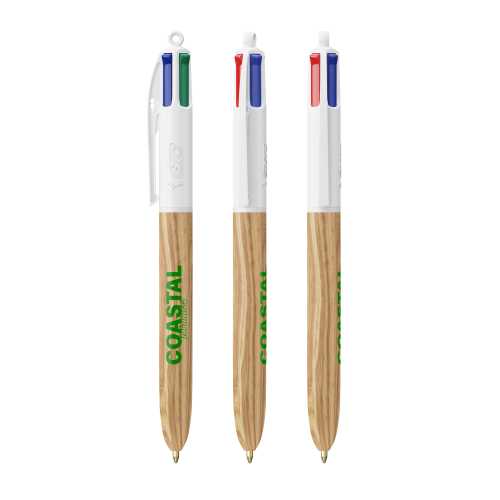 BIC® 4 Colours Wood Style