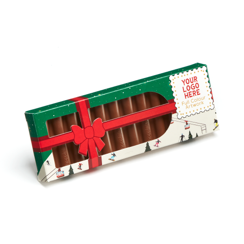 Winter Collection - Eco 12 Baton Bar Box - Milk Chocolate² - Present Box - 41% Cocoa