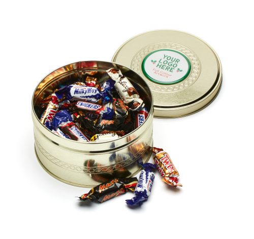 Winter Collection - Gold Treat Tin - Celebrations