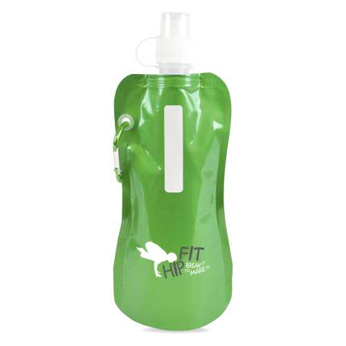 Fold Up 400ml Metallic Bottle