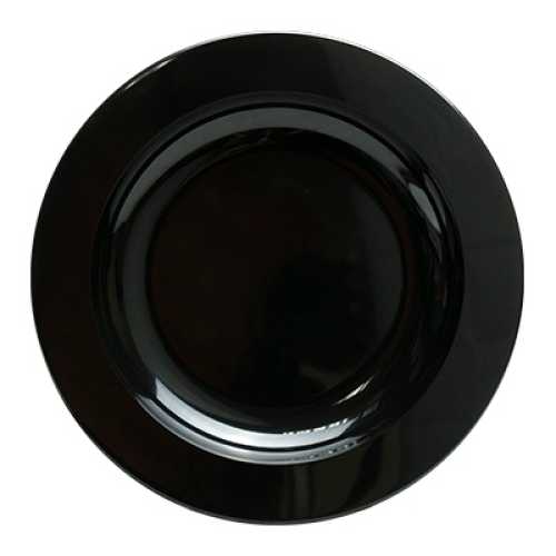 Plastic Plate Black