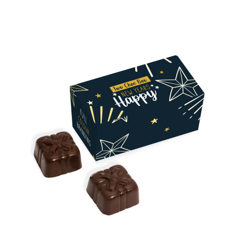 New Years - Two Choc Box - 2x Chocolate Truffles