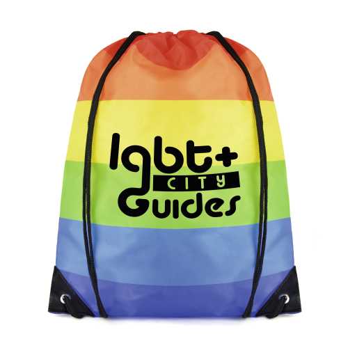 Rainbow Pegasus Drawstring Bag