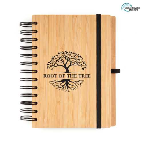 B6 Spiral Bamboo Notebook