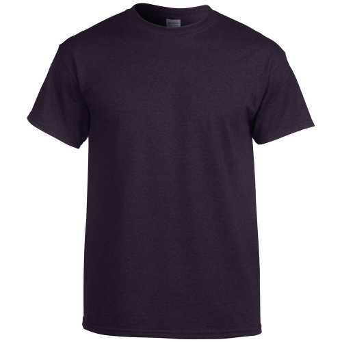 Gildan T-shirt Uomo Ultra Cotton – Taglia XX-Large, Colore Heather Navy/Nero, Cotone 100% Prelavato, Collo Senza Cuciture