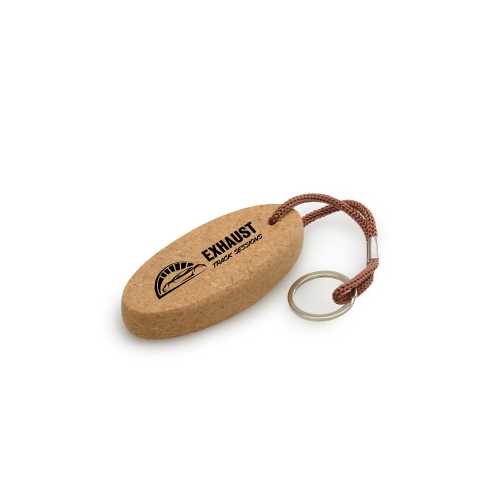 Oval Cork Keyring