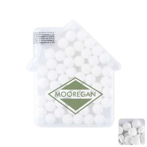 House mint card with sugar free mints