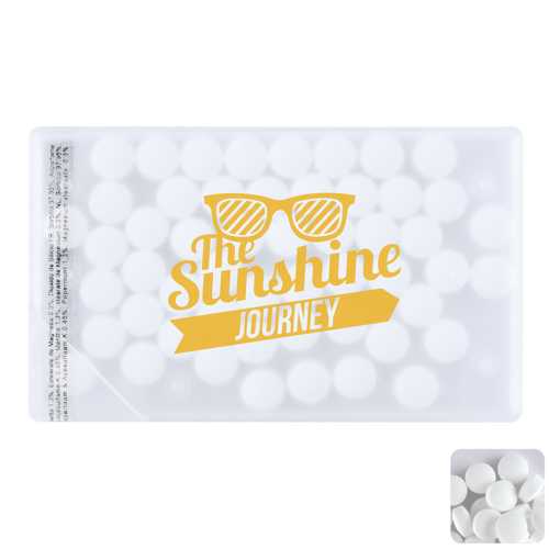 Mint card with sugar free mints