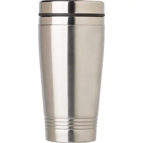 Stainless steel double walled drinking mug (450ml)