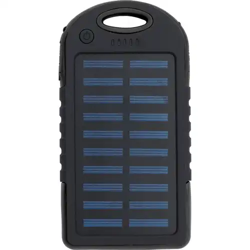 Rubberized solar power bank (4000 mAh)