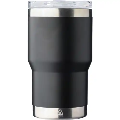Recycled stainless steel double walled travel mug (350ml)