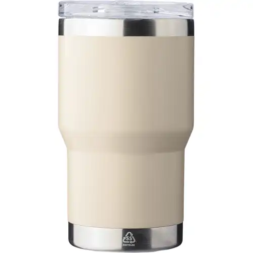 Recycled stainless steel double walled travel mug (350ml)