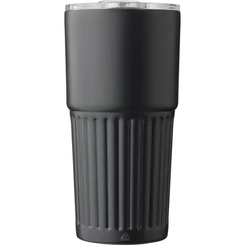 Recycled stainless steel double walled drinking mug (500ml)