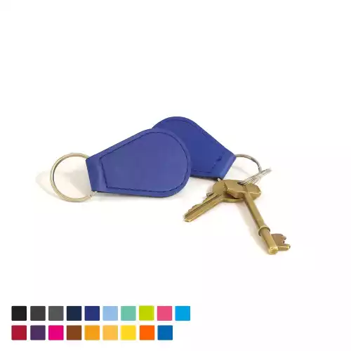 Economy Tear Drop Key Fob in Soft Touch Vegan Torino PU. 