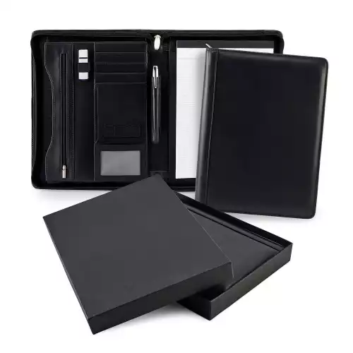 Sandringham Nappa Leather Deluxe Zipped A4 Conference Pad Holder