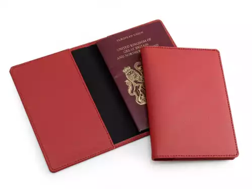 Recycled ELeather Passport Wallet