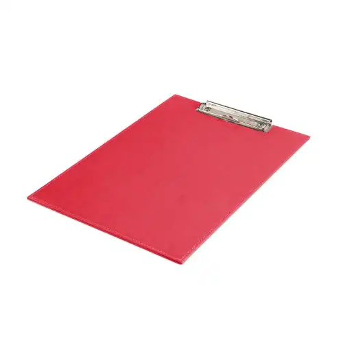  A4 Clip Board in Belluno, a vegan coloured leatherette with a subtle grain.