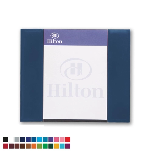  A4 Desk Pad Holder in Belluno, a vegan coloured leatherette with a subtle grain.