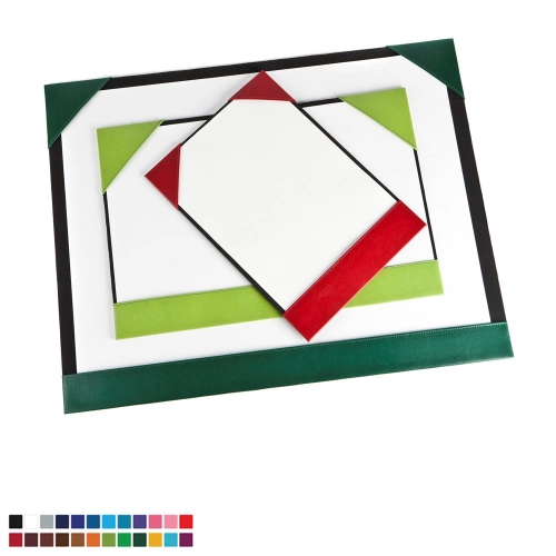  A3 Desk Pad Blotter in Belluno, a vegan coloured leatherette with a subtle grain.