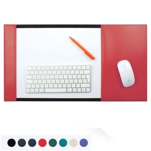 Recycled ELeather A3 Desk Pad Blotter with Integral Mouse Mat, made in the UK in a choice of 8 colours.