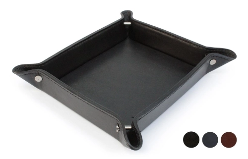 Accent Sandringham Nappa Leather Colours Desk Tidy or Coin Tray