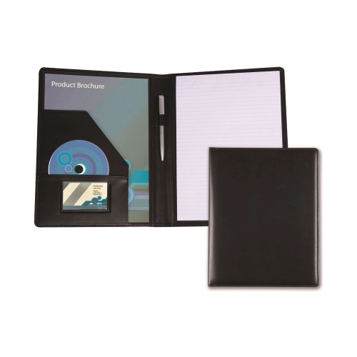 Black Belluno PU A4 Conference Folder