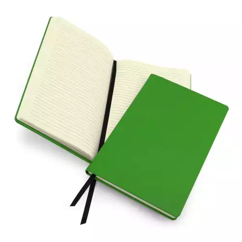 Belluno A5 Casebound Notebook choose from 20 colours in vegan Belluno.