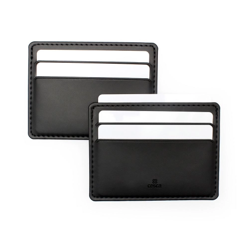 Deluxe Slimline Credit Card Case , choose from of 19 contemporary colours, in vegan matt velvet Torino.