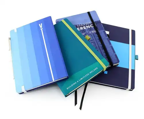 Designer Full Colour A5 Notebook with Elastic Strap & Pen Loop