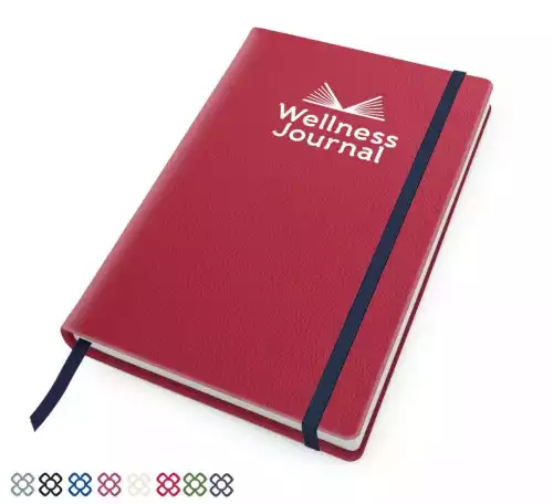 Como A5 Wellness Journal with an Elastic Strap