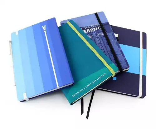 Designer Full Colour A5 Casebound Notebook with Elastic Strap